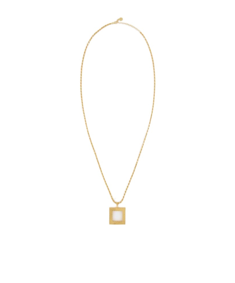 Ivi Logo Necklace In Yellow