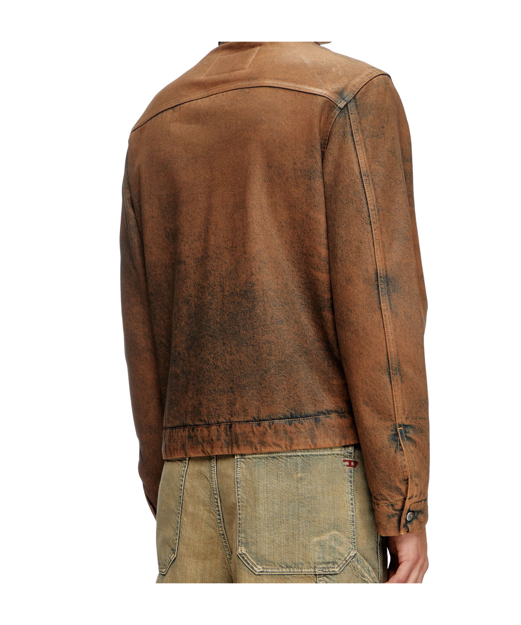 Diesel Brown D-rohe-s Denim Jacket In Brown