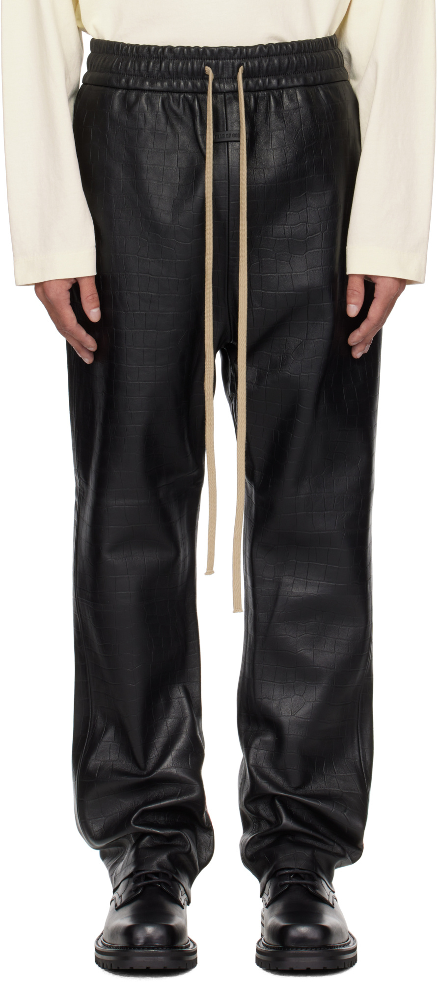 Fear Of God Drawstring Casual Pants In Black