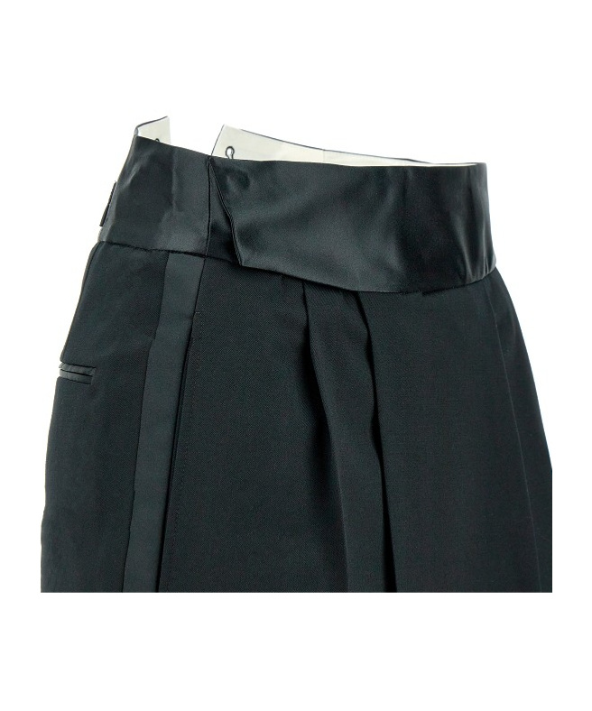 Shop Mm6 Maison Margiela Pleat-detailing Maxi Skirt In Black