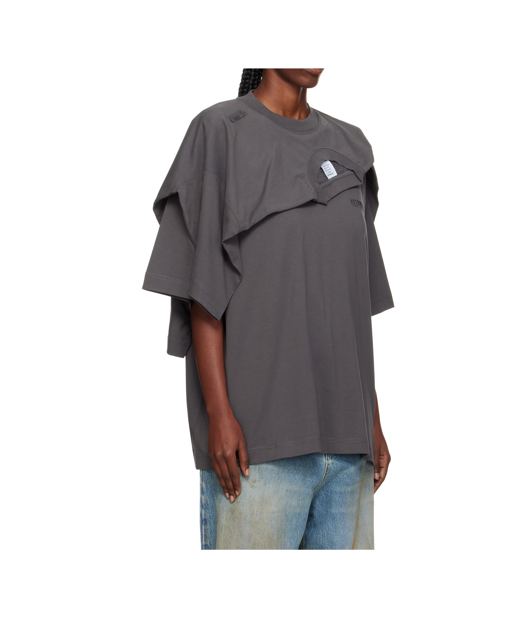 Vetements Double-layer T-shirt In Black