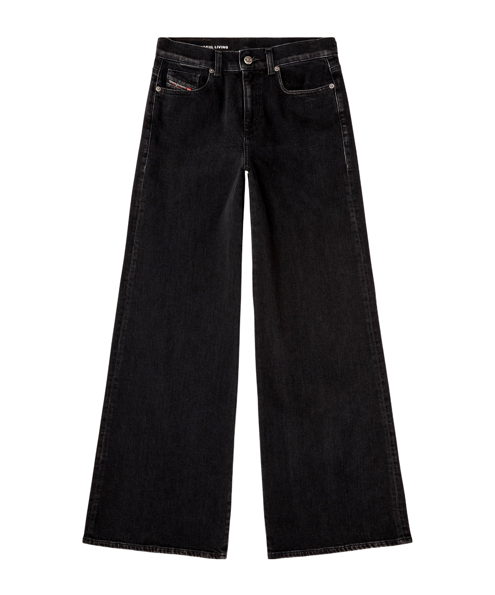 Diesel 1978 D-akemi 09n89 Cotton-blend Jeans In Black