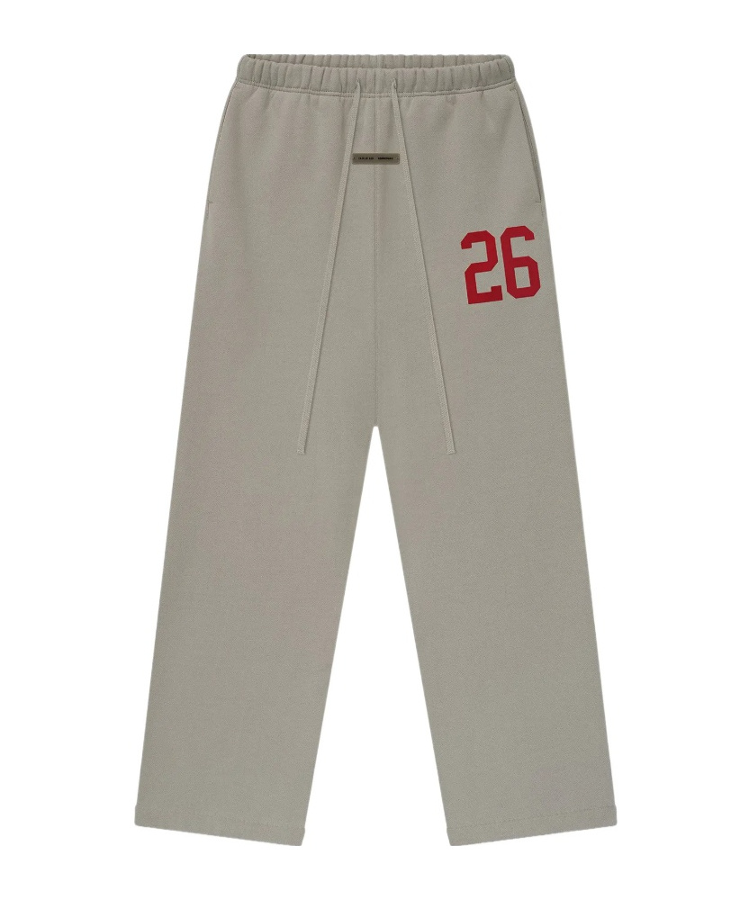 Essentials Lounge Drawstring Track Pants In Gray
