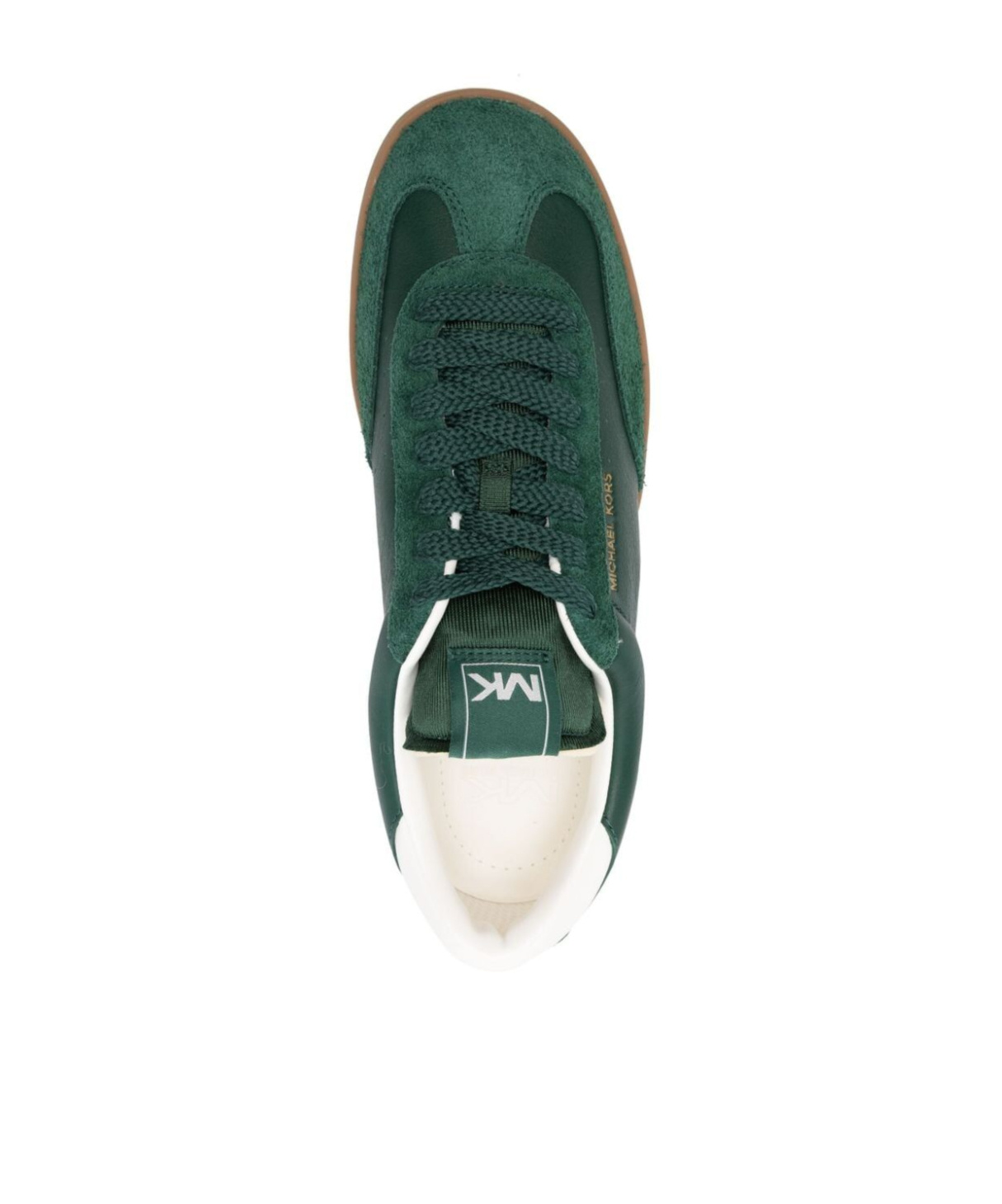 Michael Kors Wilton Lace Up Sneakers In Green