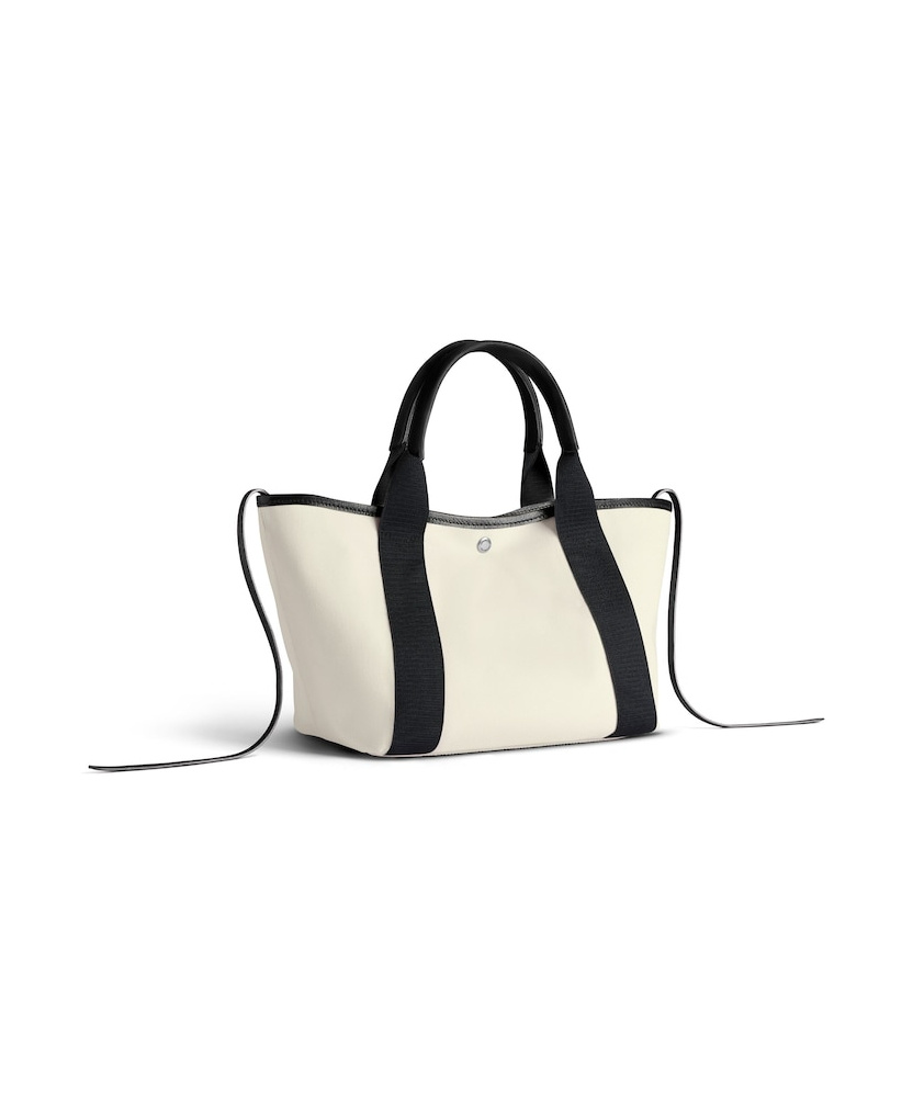 Balenciaga Blackwhite Biarritz S Shopping Bag In White