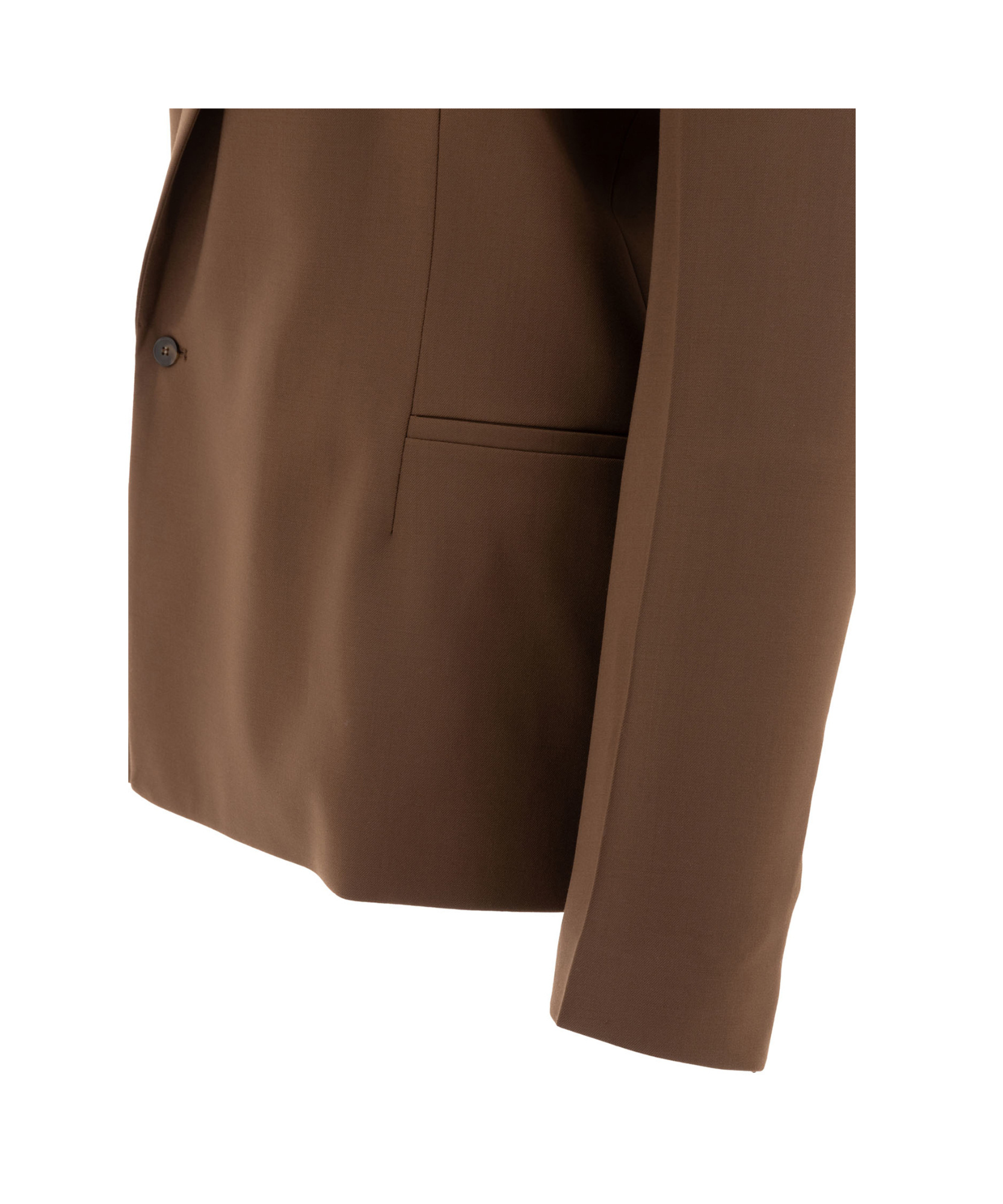 Loulou Studio Long-sleeved Suit Coat In Brown