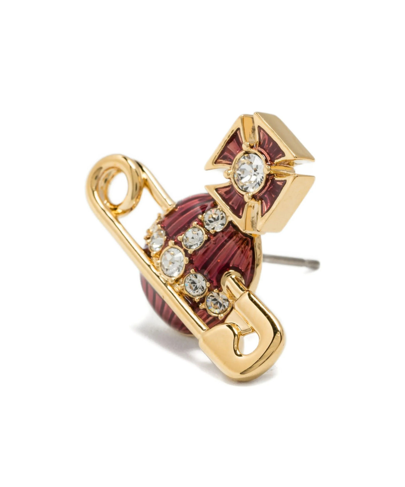 Vivienne Westwood Crystal-embellished Orb Earrings In Gold