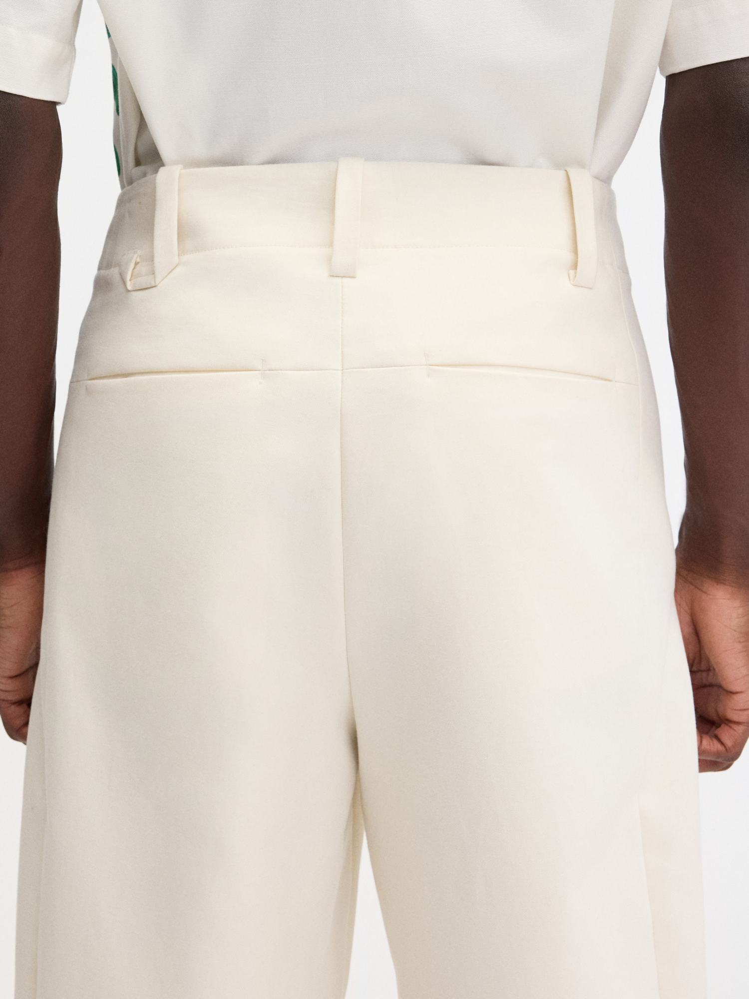 Jacquemus Belt-loop Casual Pants In White