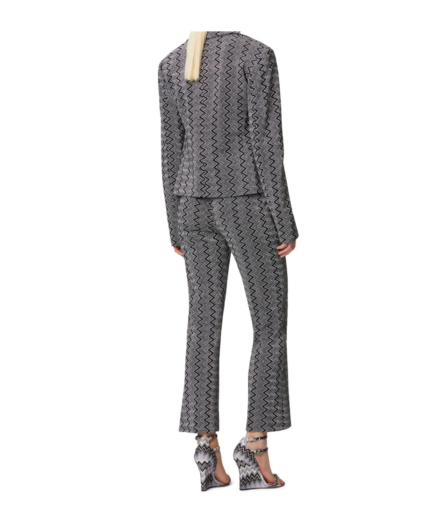 Missoni Long-sleeved Suit Jacket In Black
