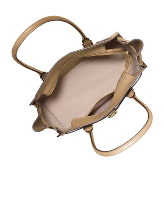 Michael Kors Michael Knot Detailed Double-handle Shoulder Bag In Brown