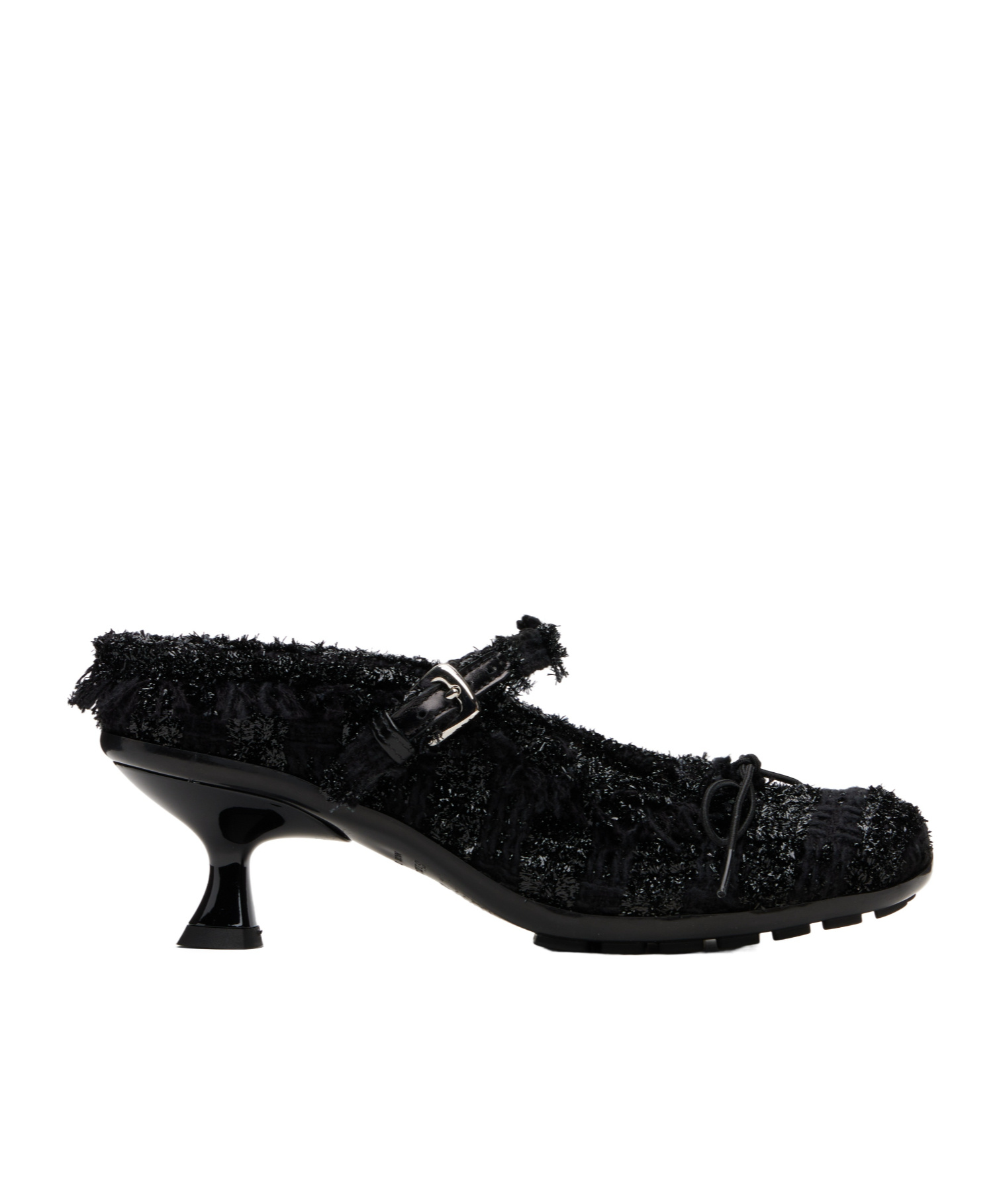 Simone Rocha Black Grip Mule Heels In Black