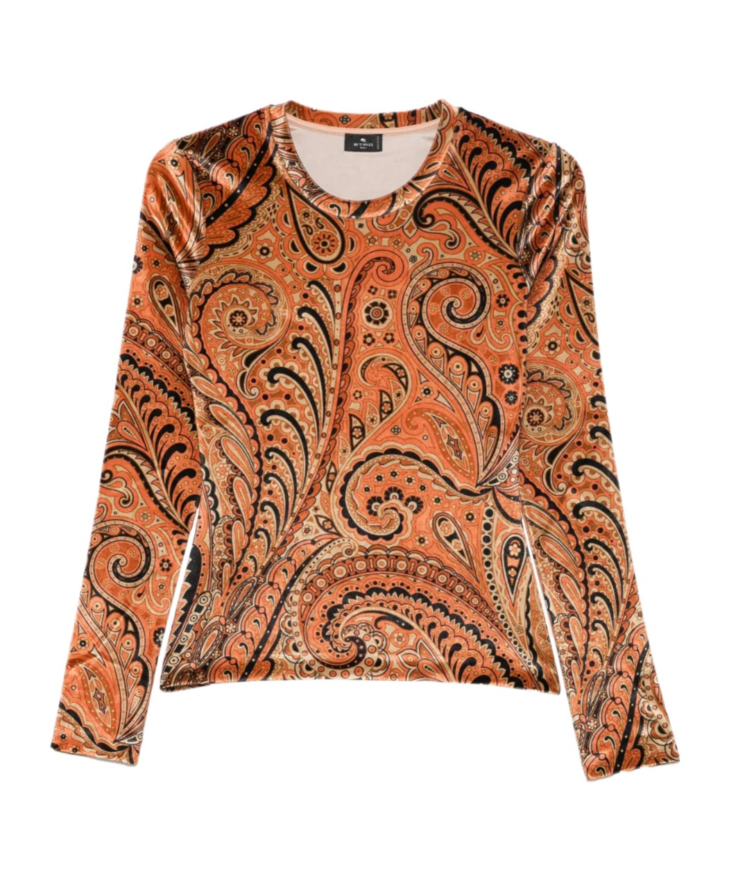 Etro Floral T-shirt In Brown