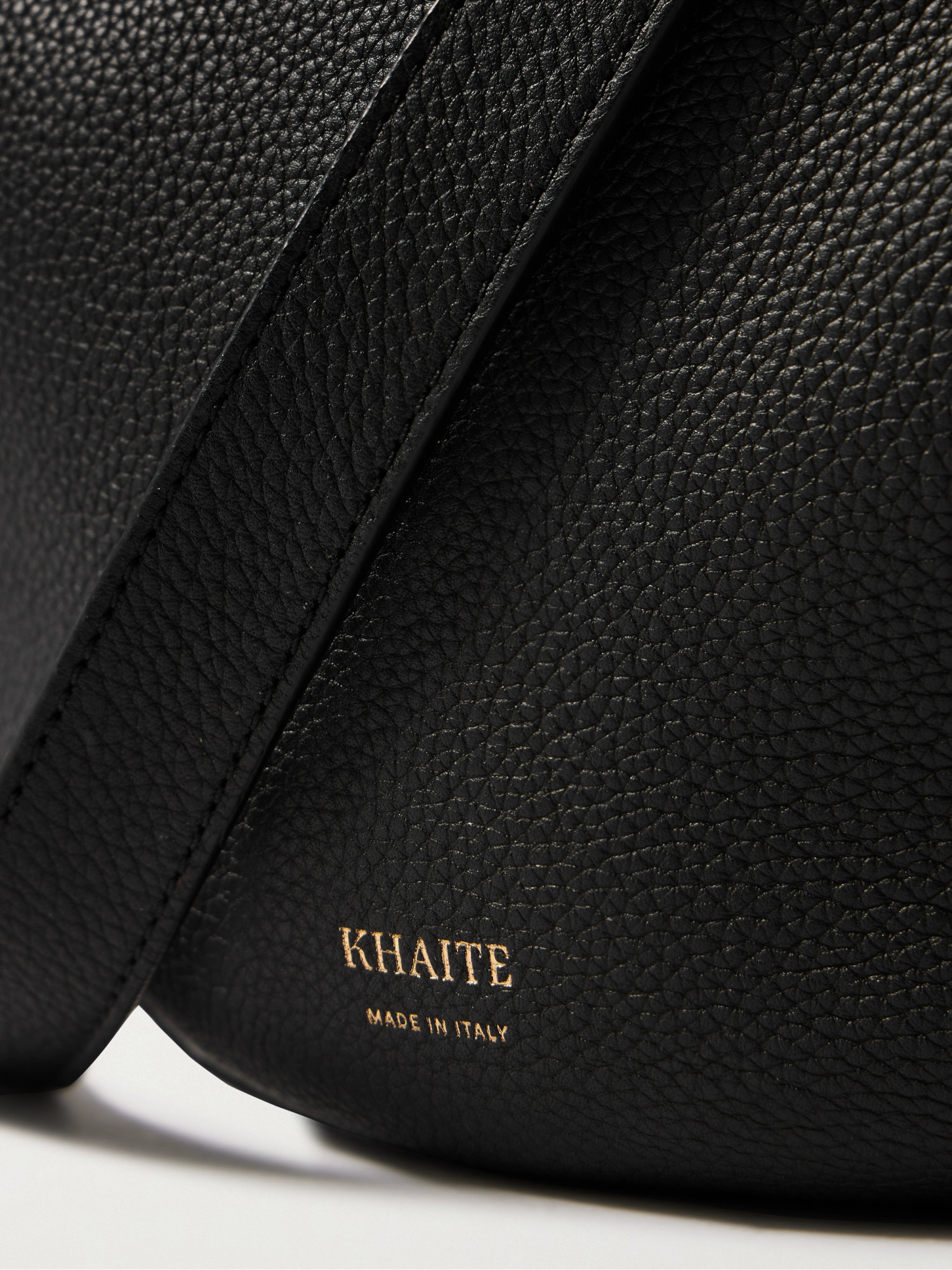 Khaite Augustina Small Leather Cross-body Bag In Black