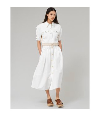 Chloé Flip Bag Short Casual Jacket In White
