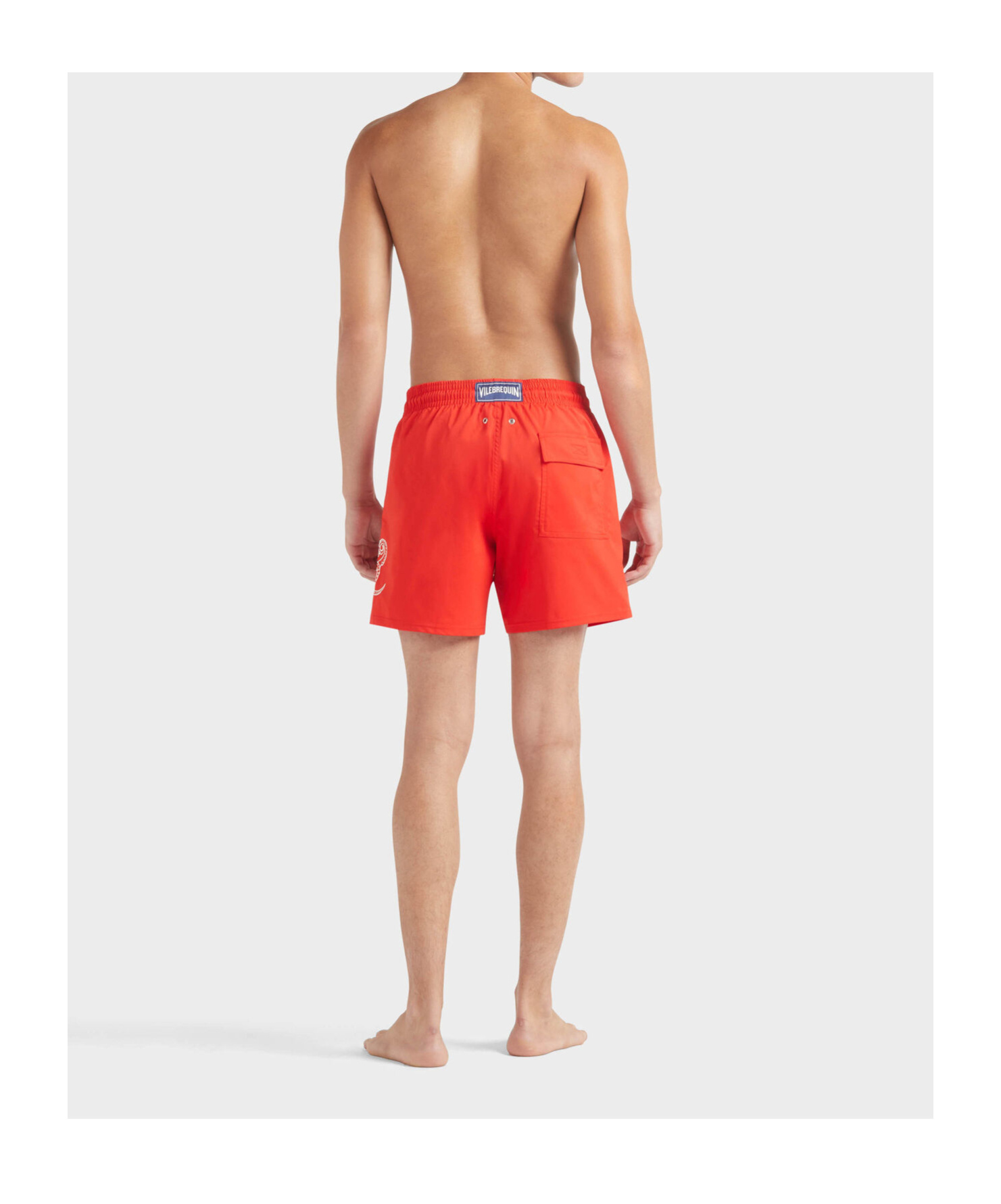 Vilebrequin Stretch Short Swim Shorts In Red