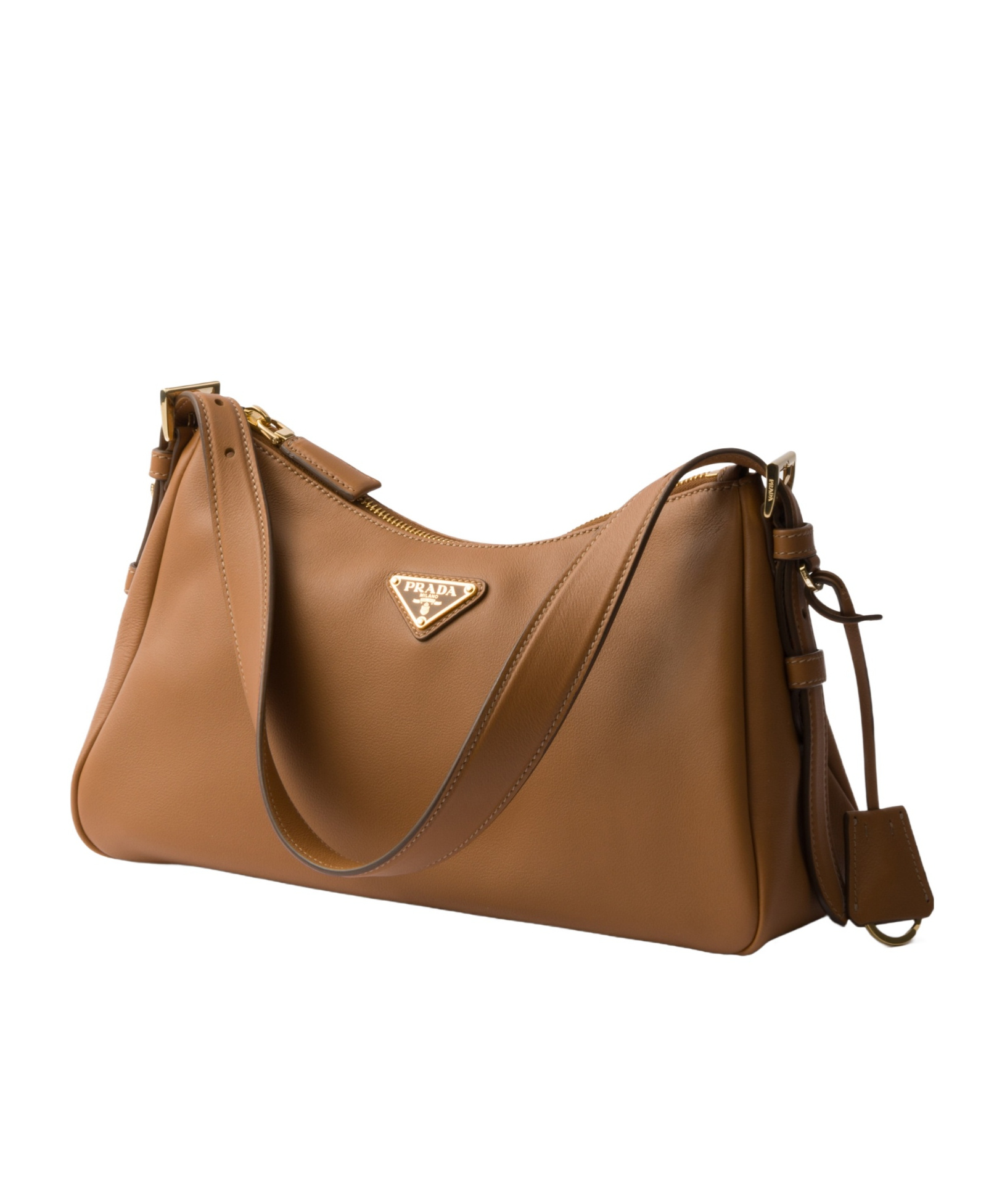Prada Womens Brown Aimée Medium Suede Shoulder Bag In Brown