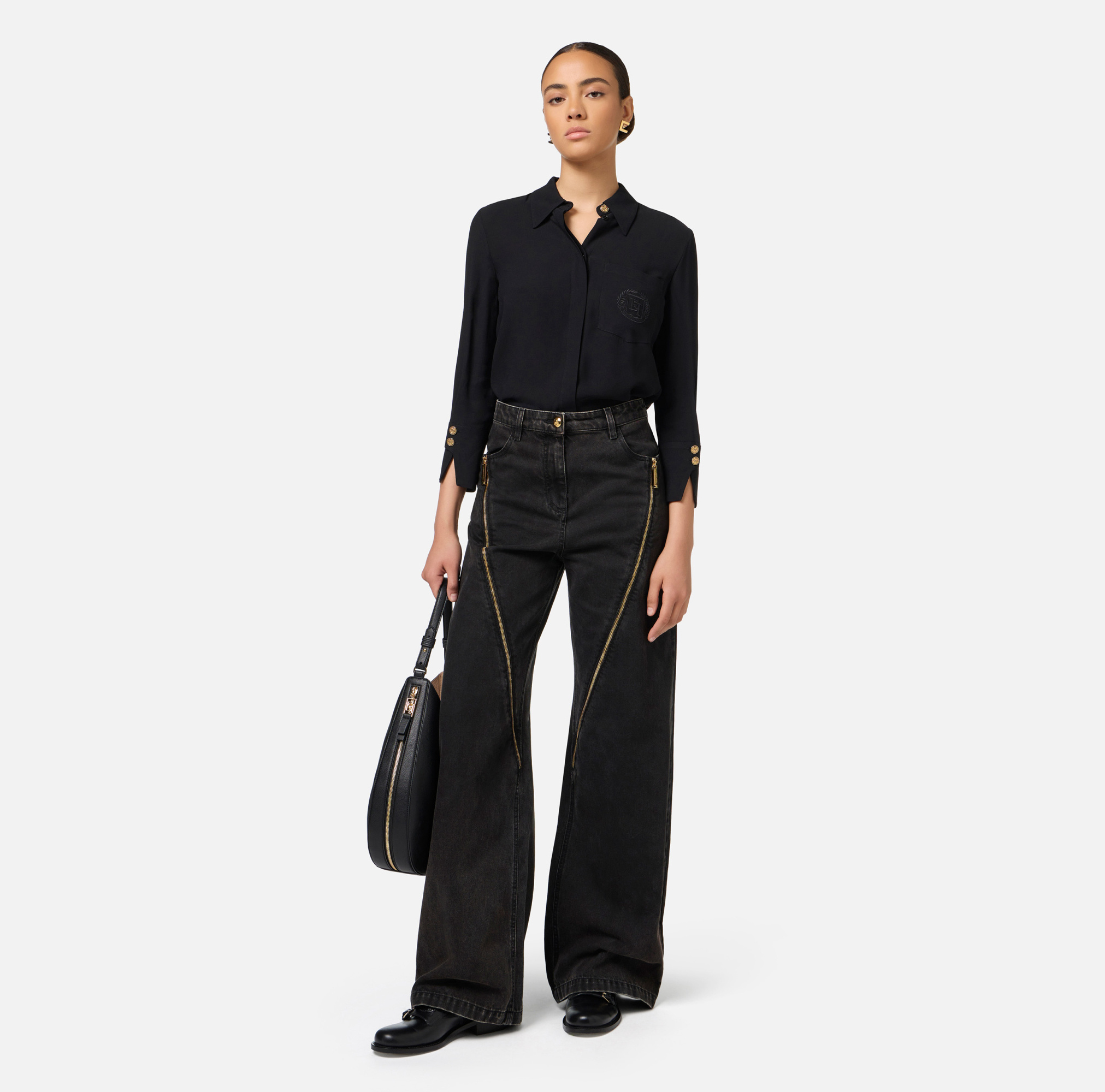 Elisabetta Franchi Shirts In Black