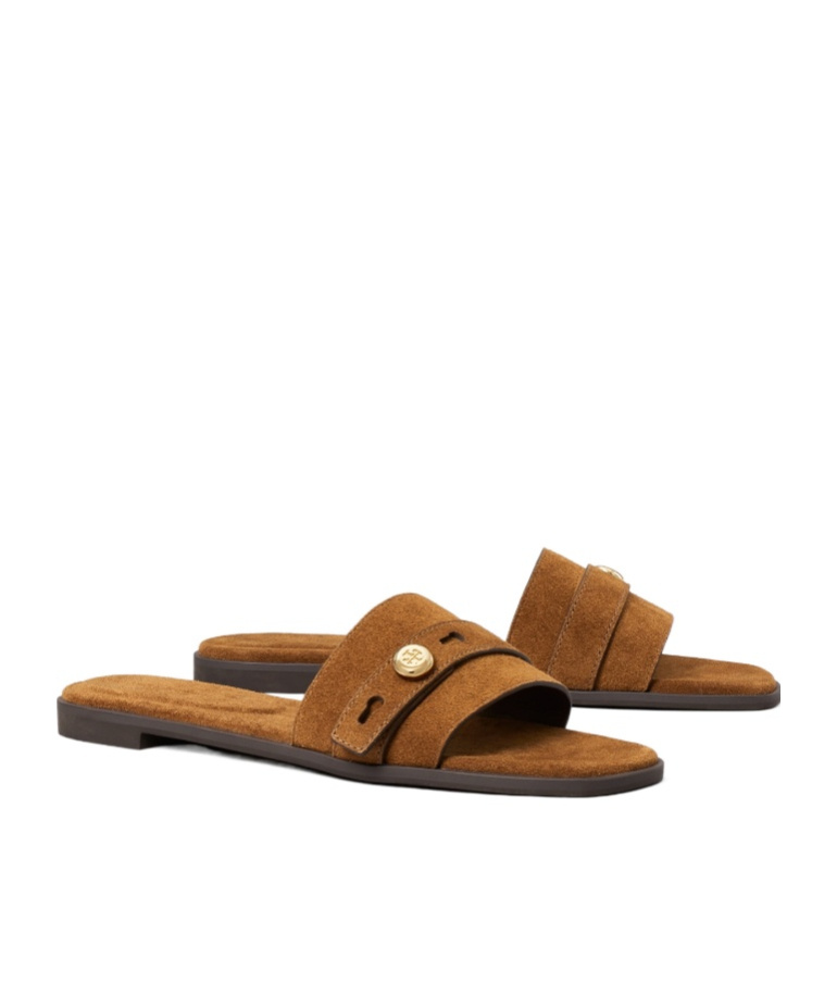 Tory Burch Romy Strap Button Slide In Multi