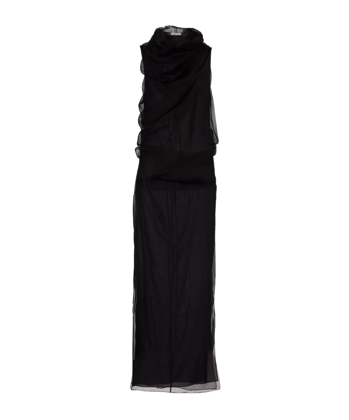 Khaite Jeanty Tulle Maxi Dress In Black