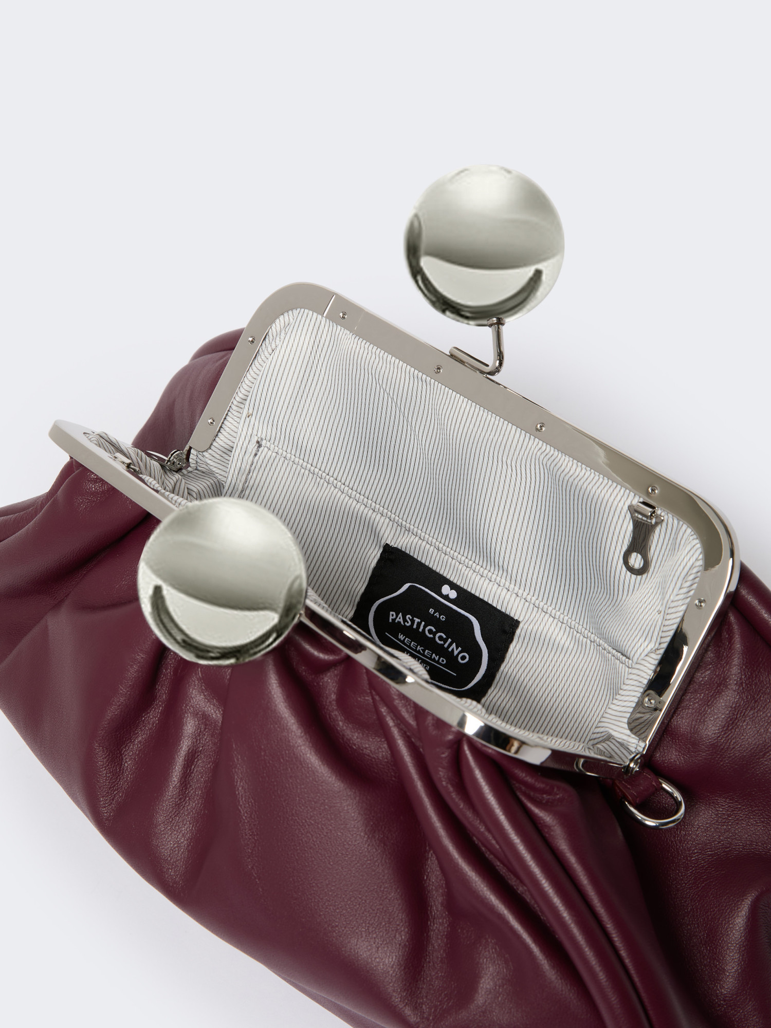 Weekend Max Mara Medium Pasticcino Bag In Shiny Nappa Leather
