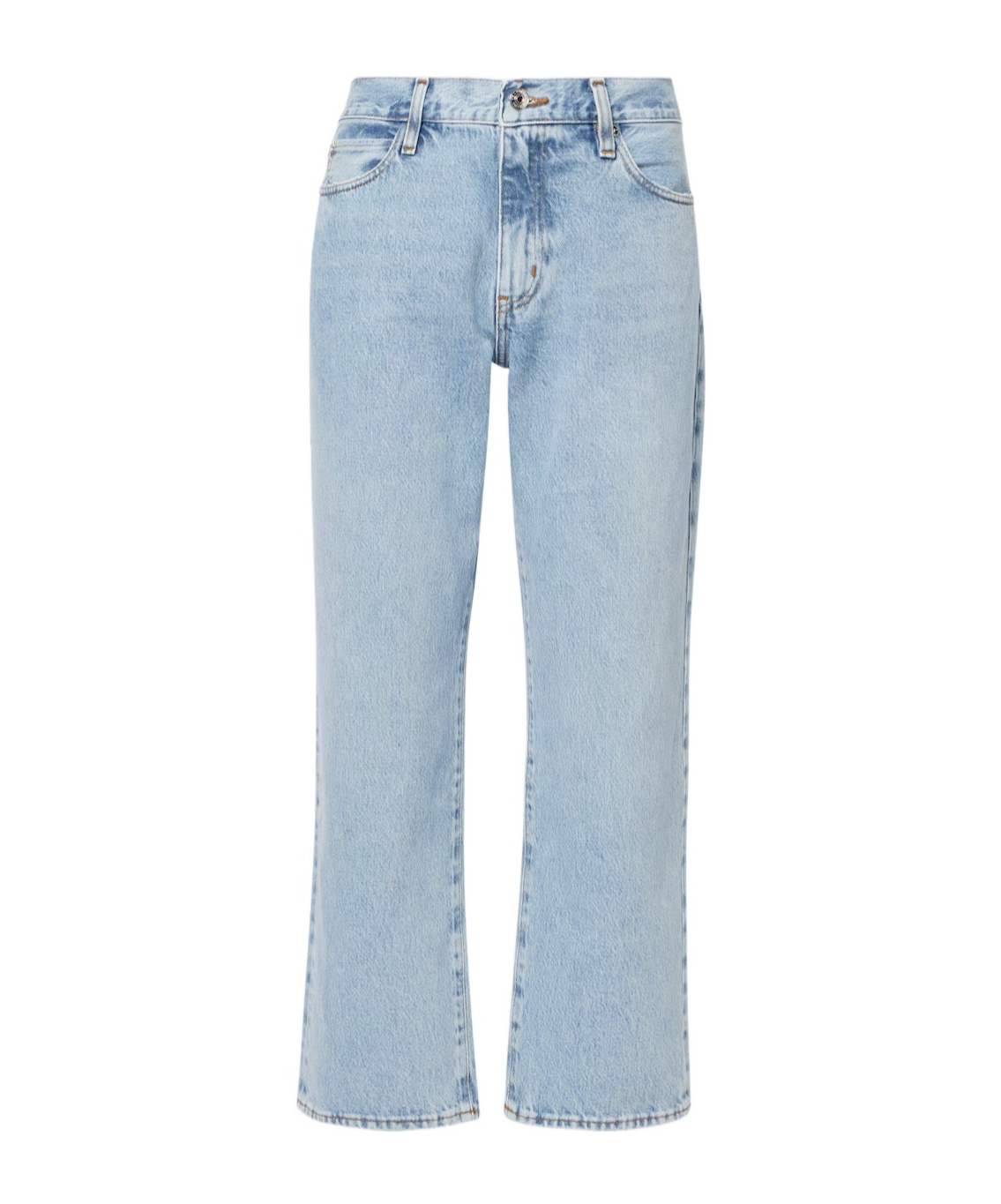 Frame High-waisted Straight-leg Jeans In Blue