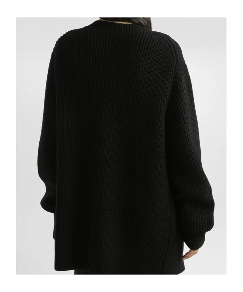 Dolce & Gabbana Jewel Buttons Cardigan Sweaters And Cardigans Black In Black