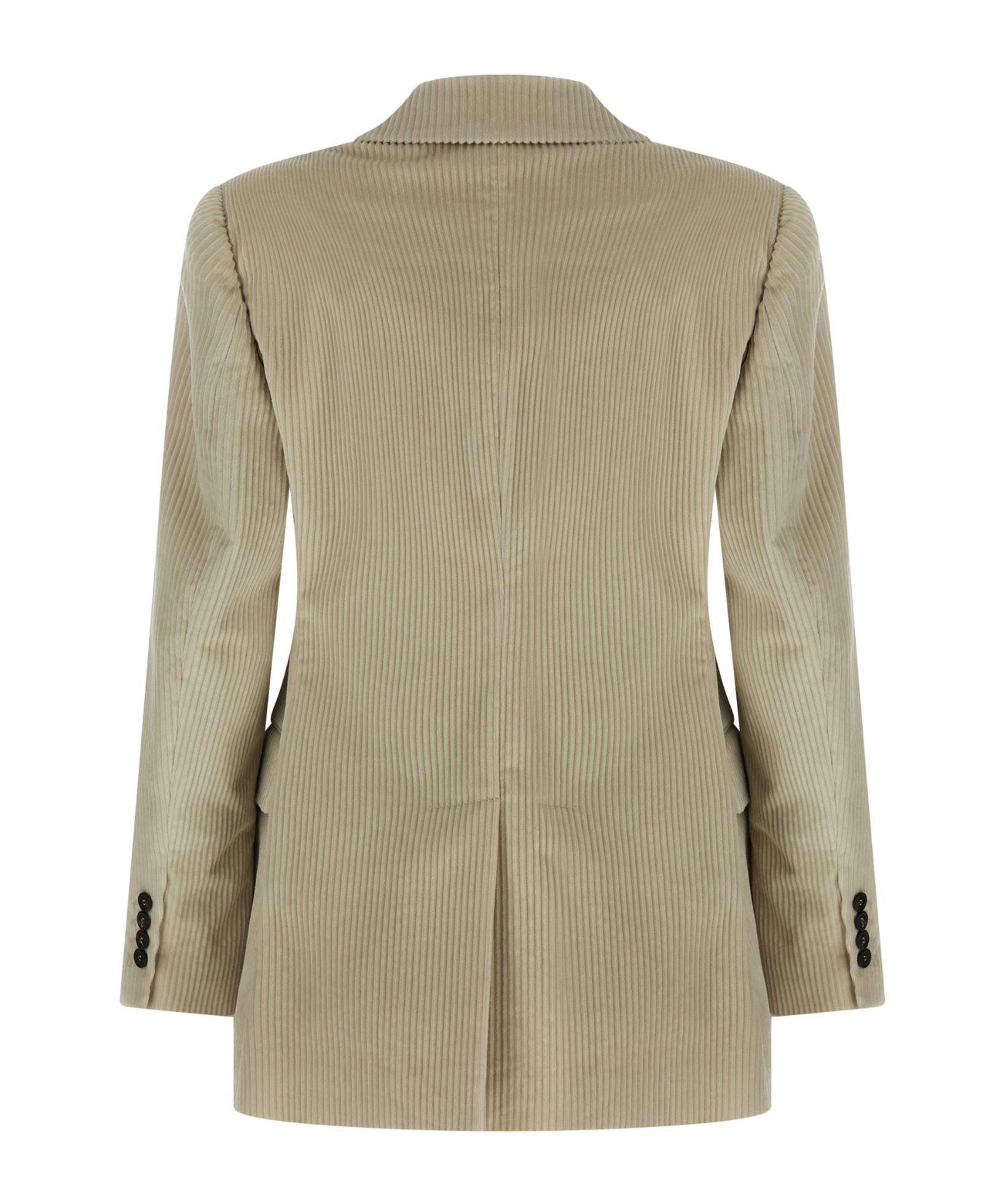 Brunello Cucinelli Corduroy Double-breasted Jacket In Neutral