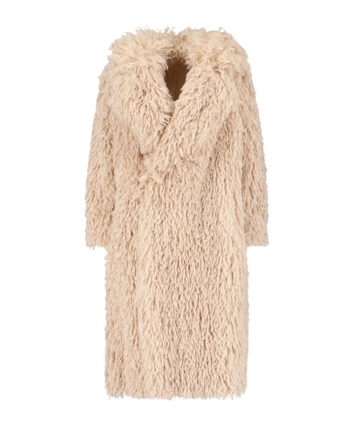 Tagliatore Waist Belted Long Length Textured Hooded Jacket In Multi