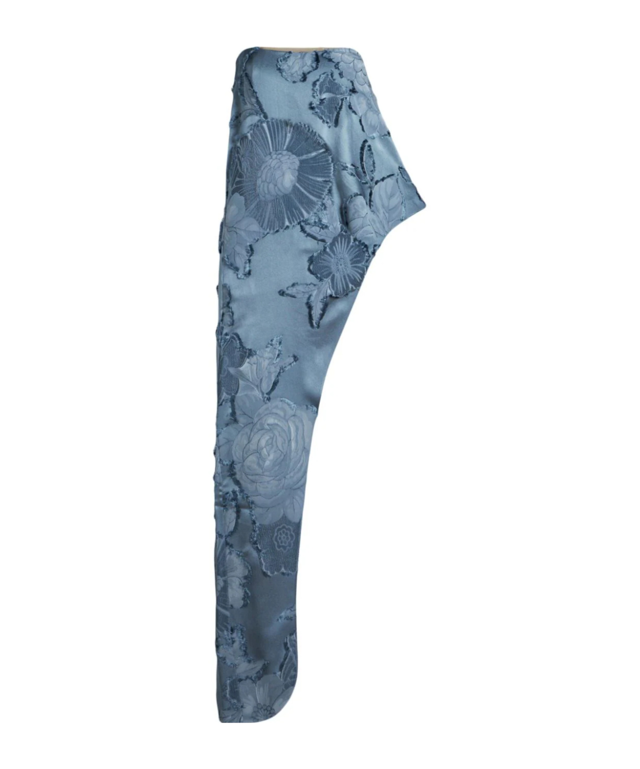 Etro Light Blue Fringed-effect Asymmetric Top In Blue