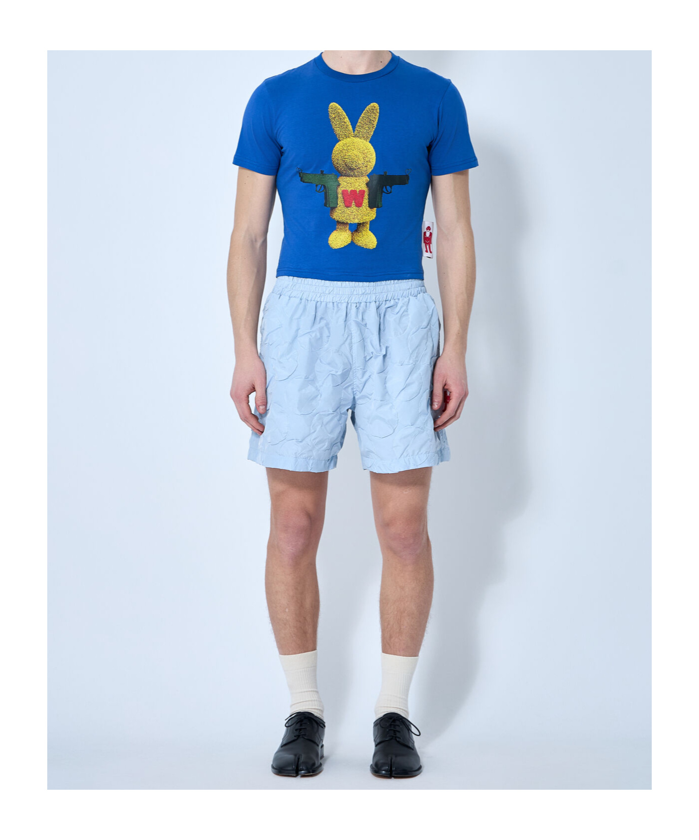 Walter Van Beirendonck Bunny Micro T-shirt In Blue