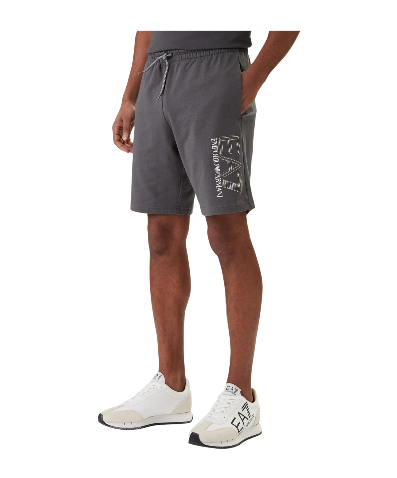 Ea7 Wide Leg Shorts In Black