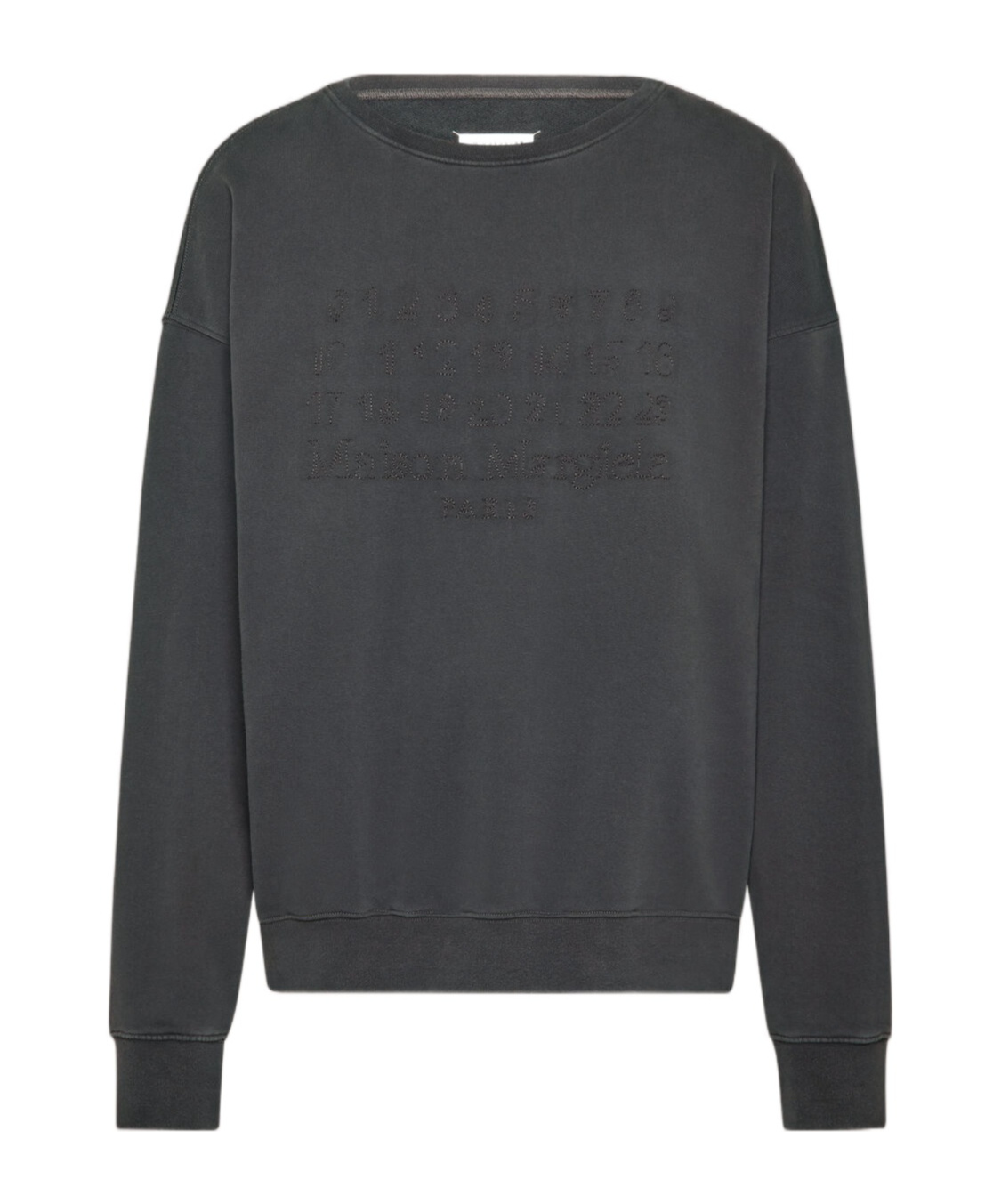 Maison Margiela Numbers Motif Sweater In Black