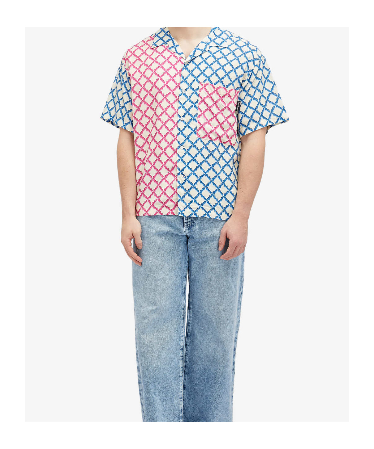 Palm Angels Short-sleeved Shirt In White