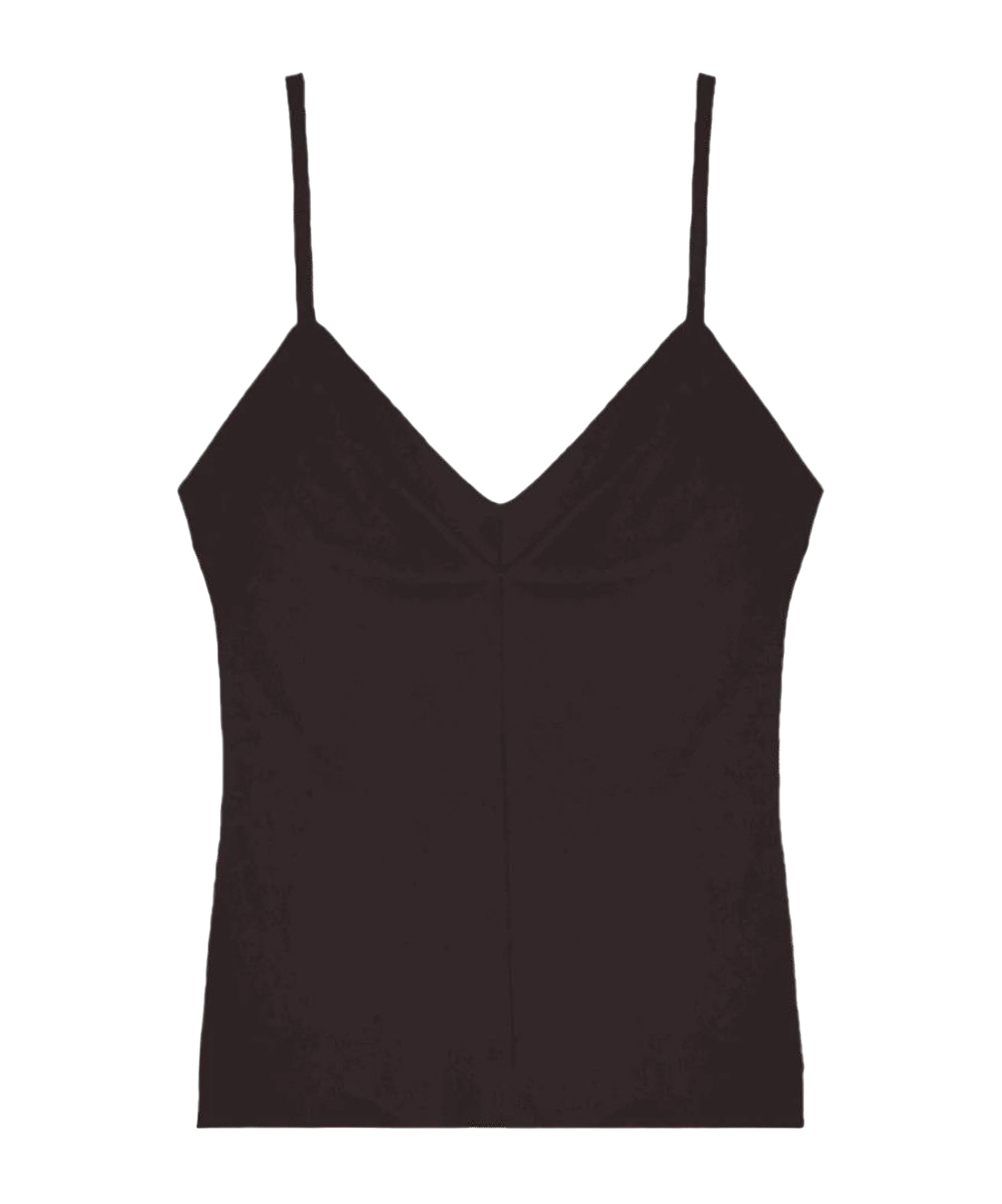 Jil Sander Sleeveless Tank Top In Chocolate Brown