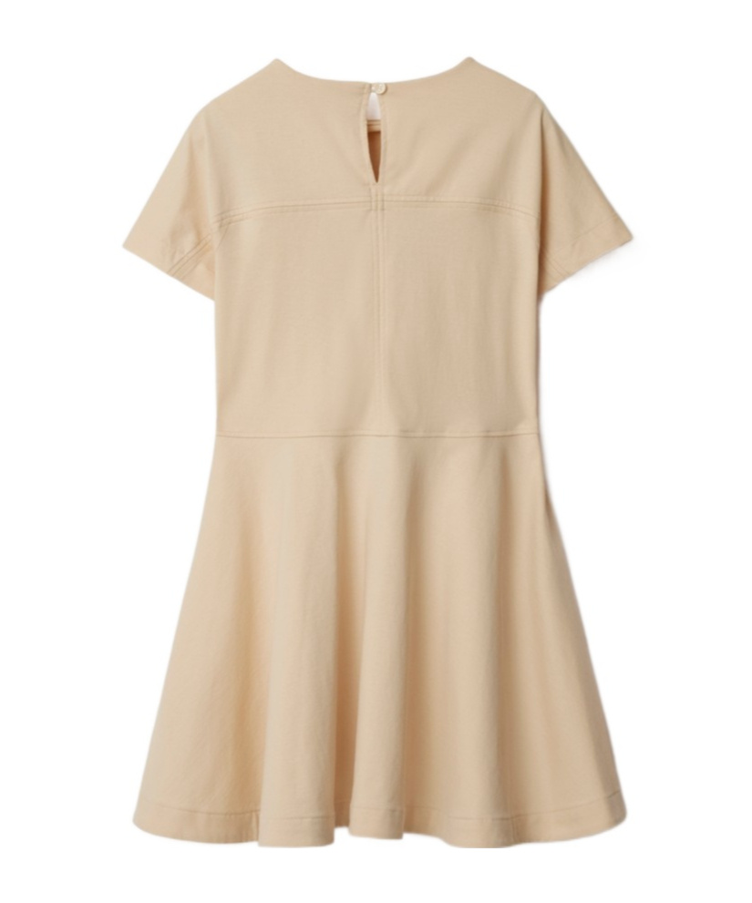 Burberry Short Sleeve Dress In Nude