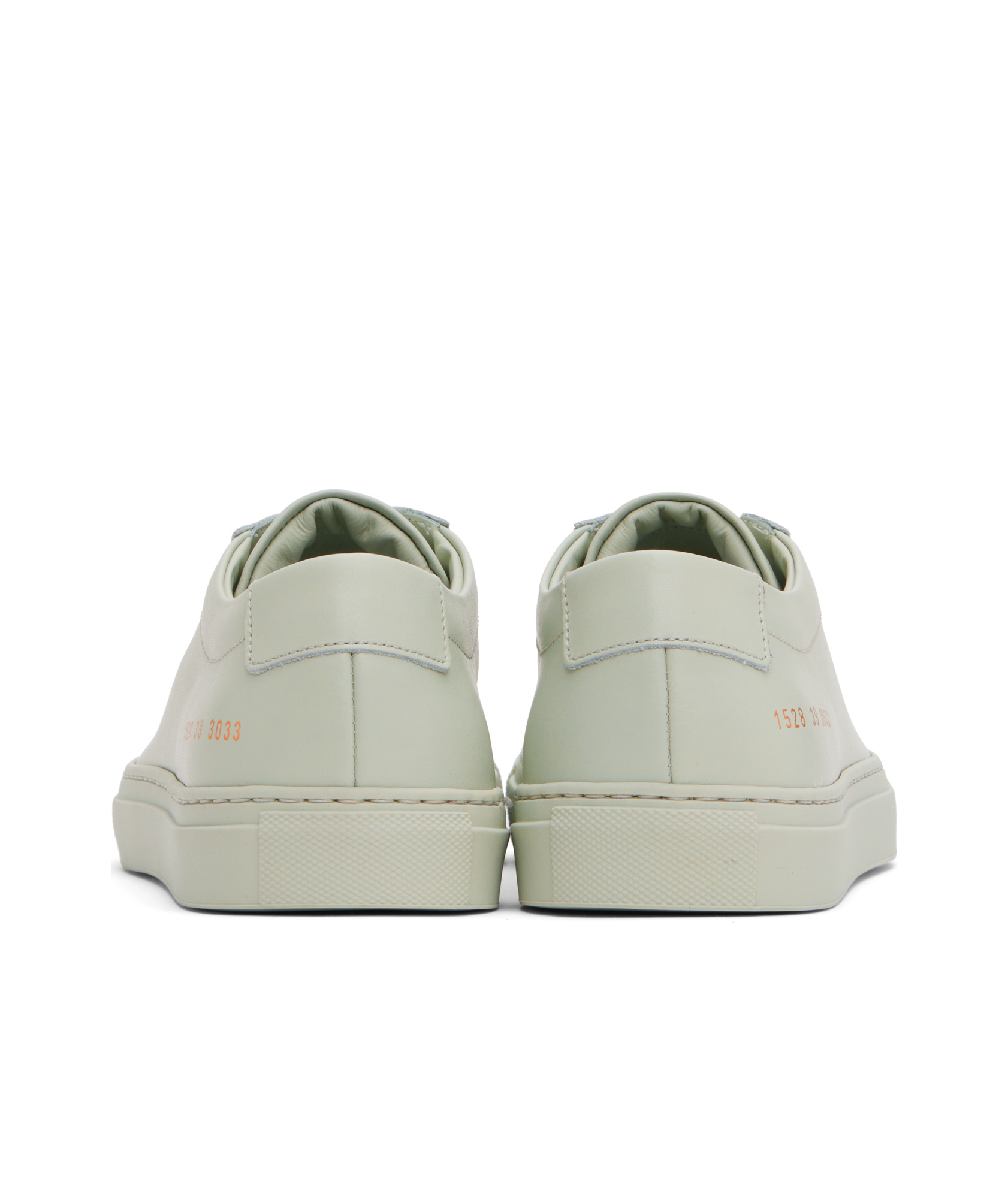 Common Projects Green Original Achilles Low Sneakers In Gray