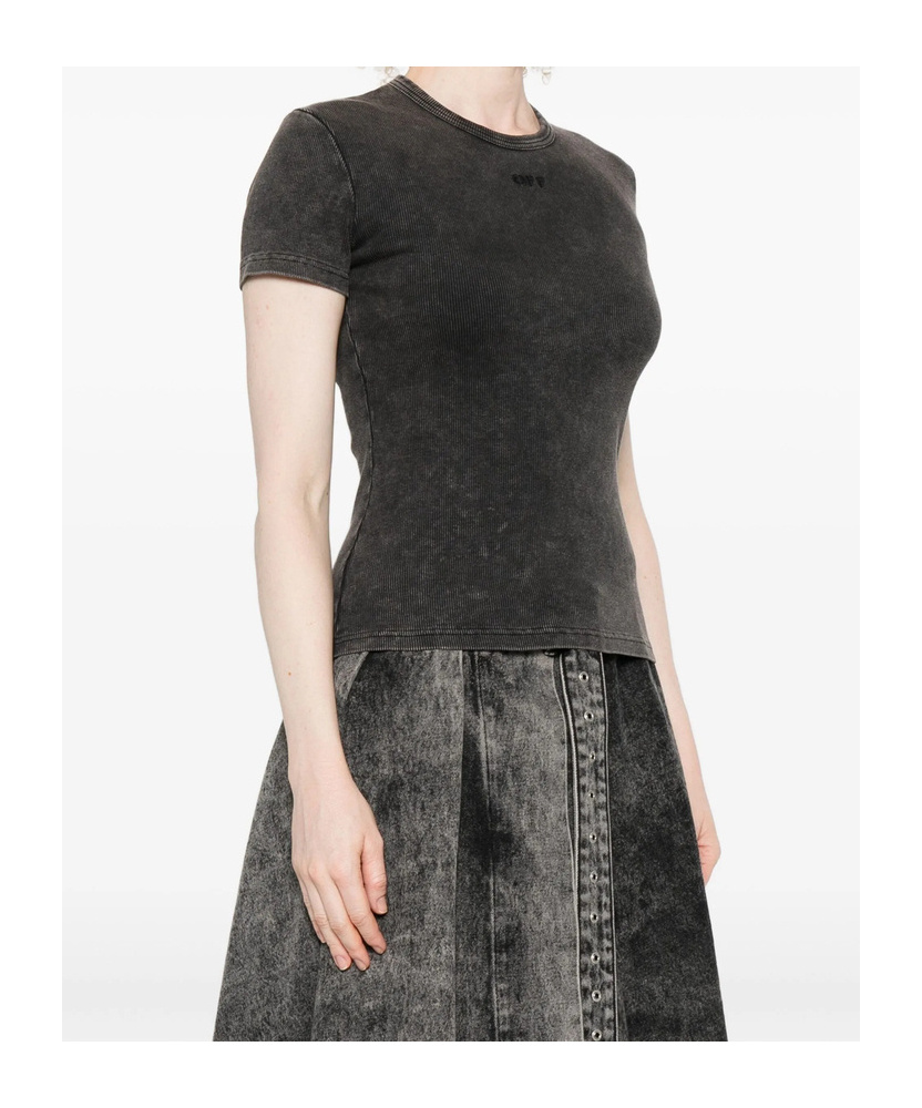 Off-white Short-sleeved T-shirt In Black