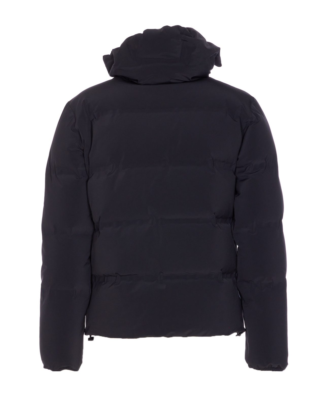 Herno Down Jacket With Hood And Quilted Pattern In Blue