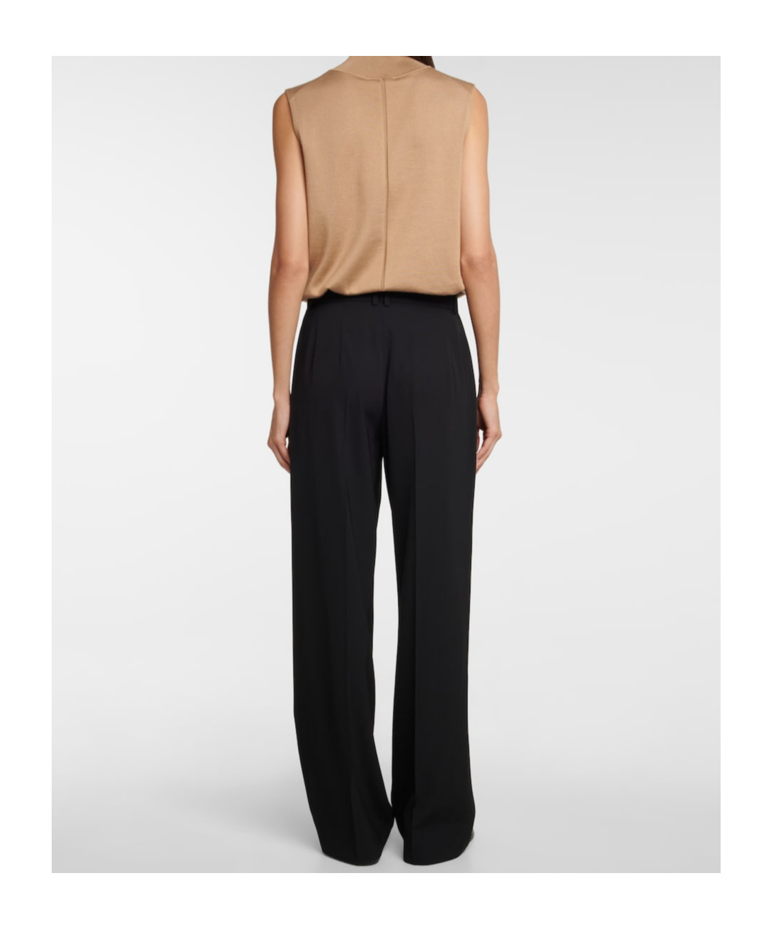 The Row High Waist Casual Pants In Black