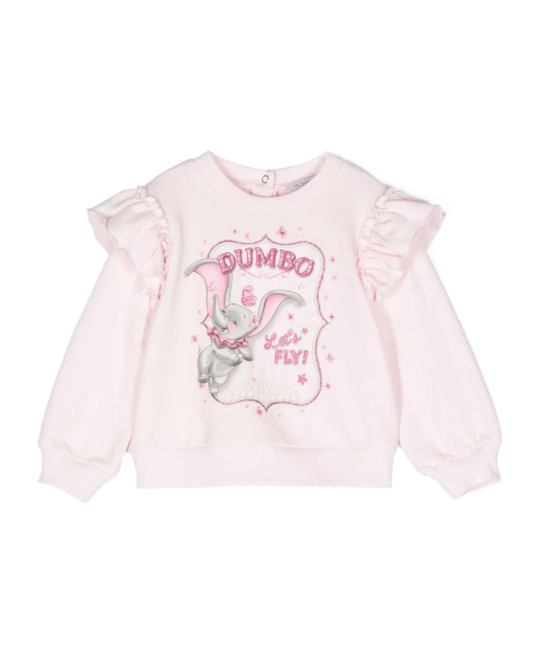 Monnalisa Romantic Circus Dumbo-print Sweatshirt In Pink