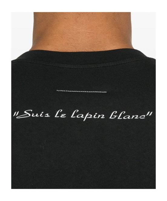 Mm6 Maison Margiela Graphic-print T-shirt In Black