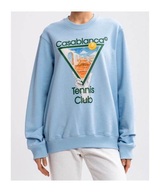 Casablanca Metaphysical Tennis Icon Printed Sw In Blue
