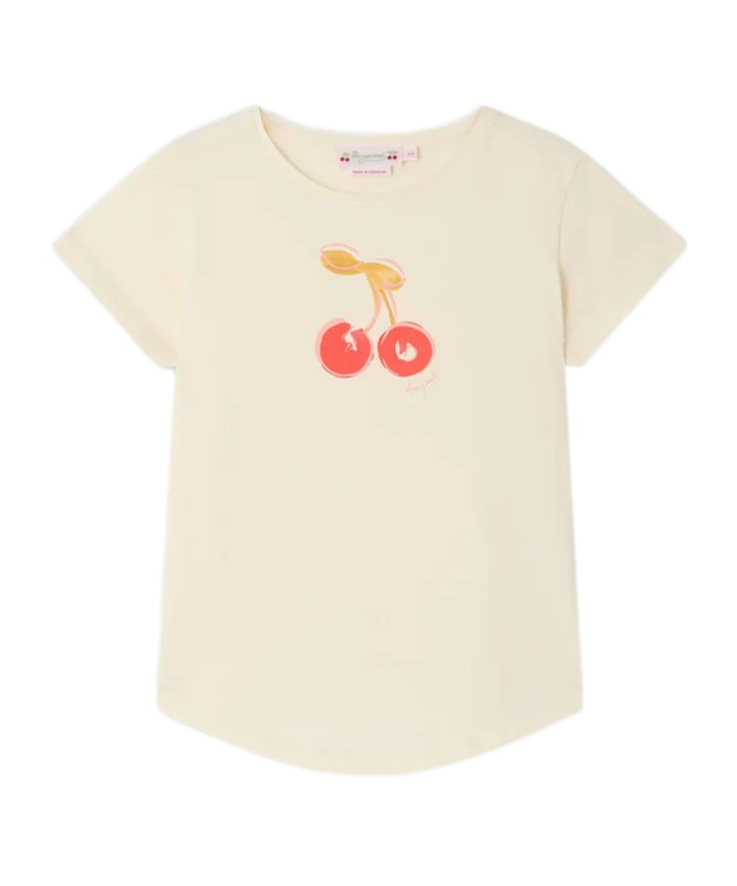 Bonpoint Aada Cherry-print T-shirt In Neutral