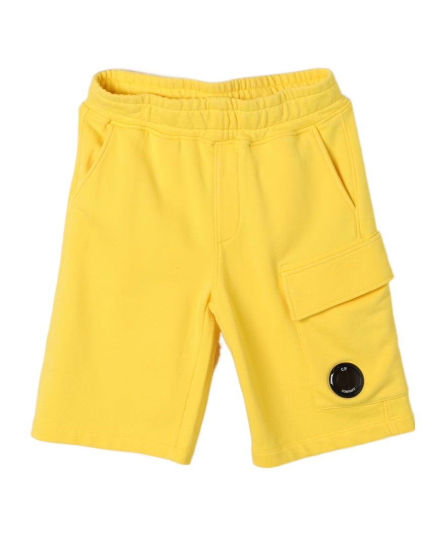 C.p. Company Loose Waist Shorts In Yellow