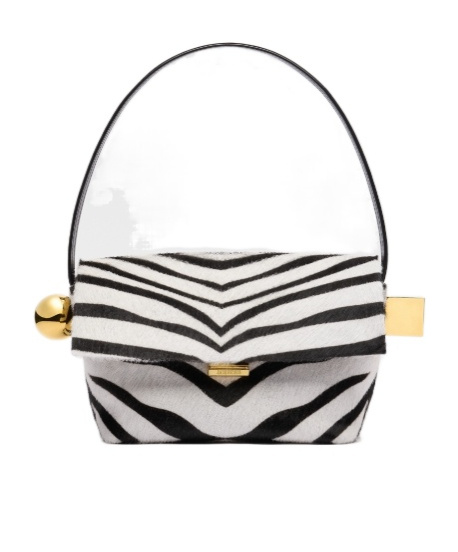 Jacquemus The Rond Carr� Flap Shoulder Bag In White