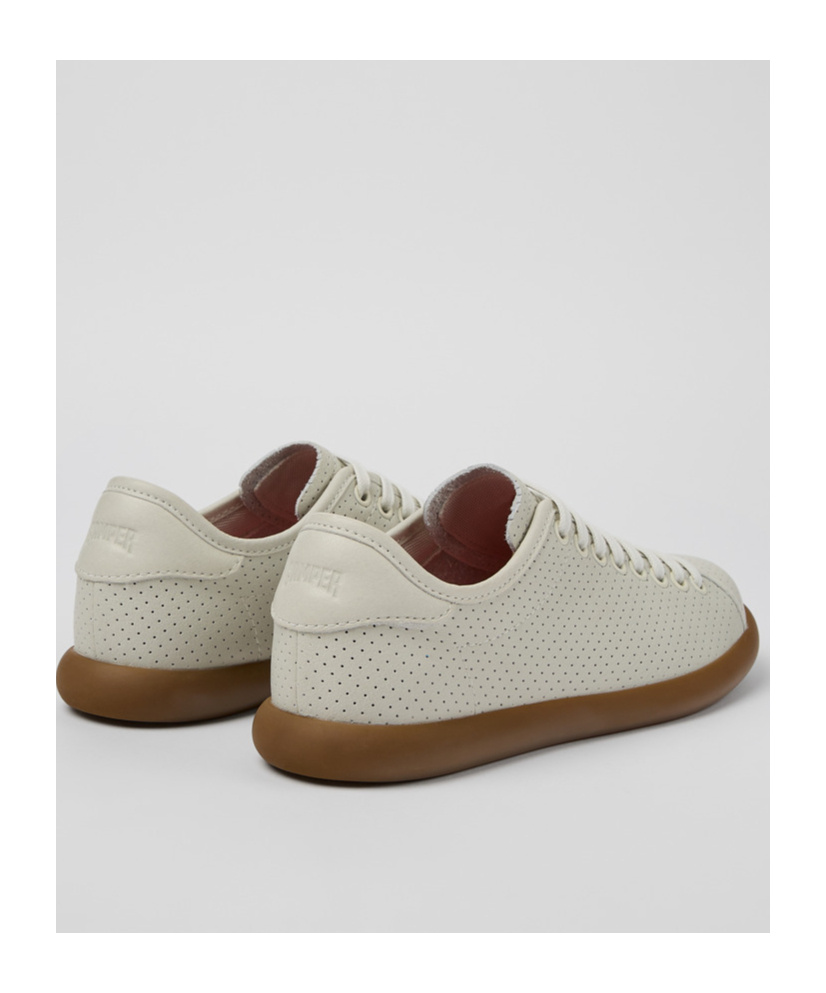 Camper Perforated Lace-up Sneakers In Gray
