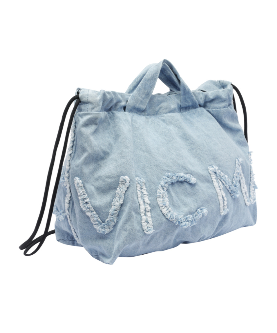 Vic Matie Double Handle Shoulder Bag In Blue