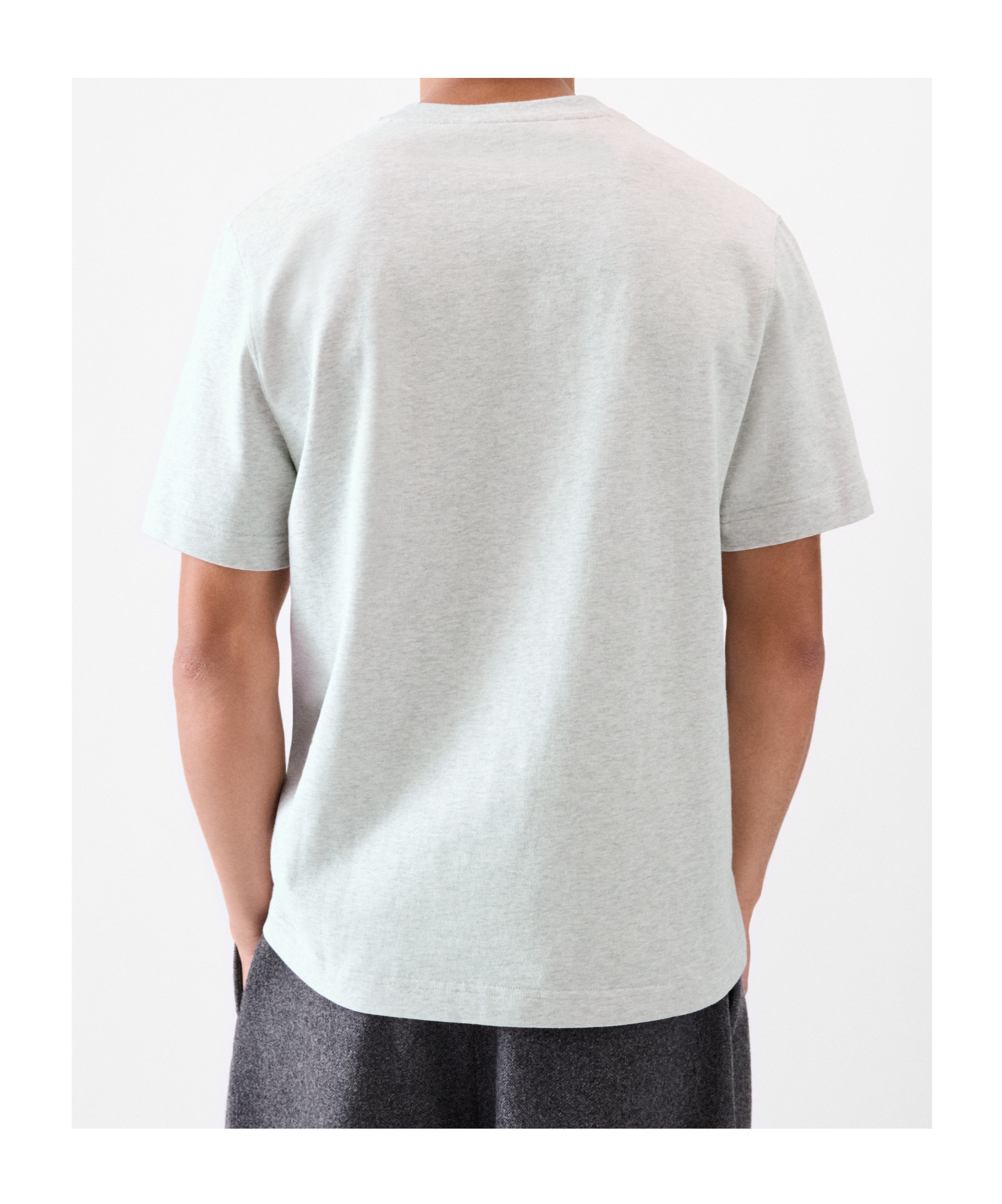 Jacquemus Le T-shirt Gros Grain T-shirt In Gray