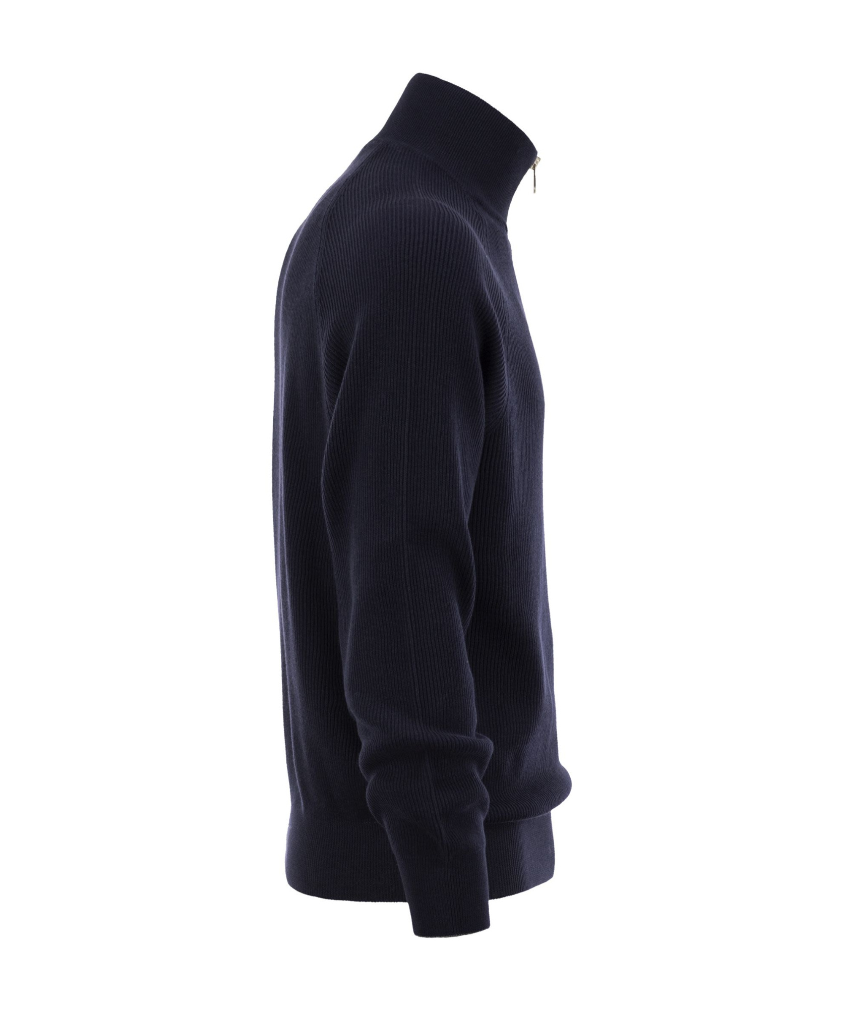 Brunello Cucinelli Half Zipper Sweater In Black