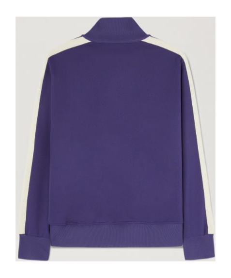 Palm Angels Track Jacket With Zipper In Purple